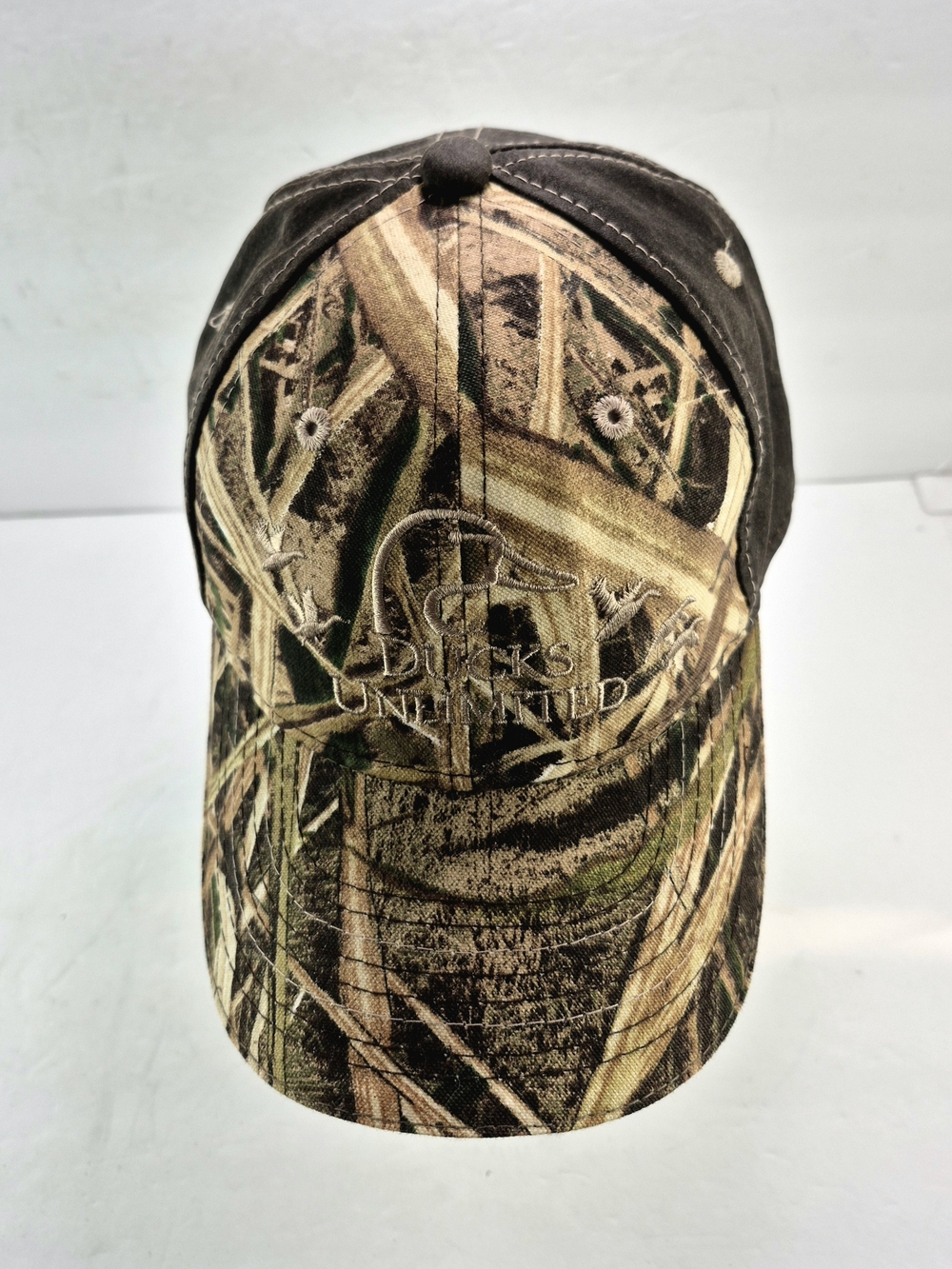 NWOT Ducks Unlimited DU Leader 2016 Camo Canvas Strapback Hunting Hat Cap